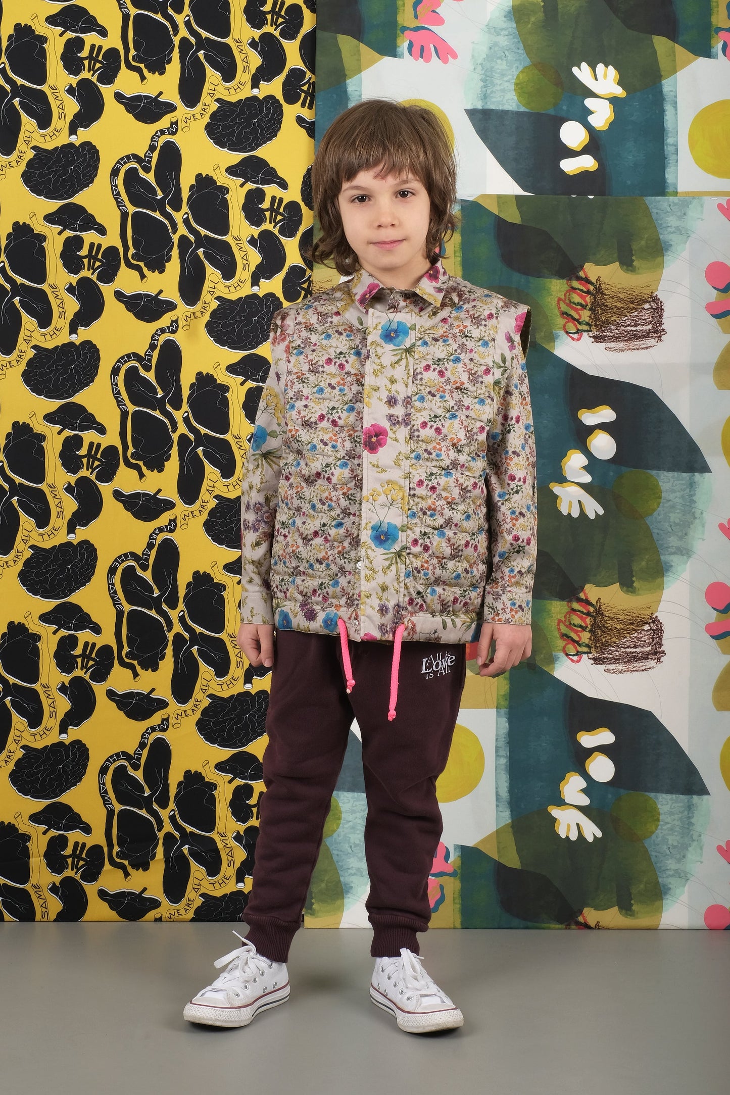 Antero Green Padded Flowers