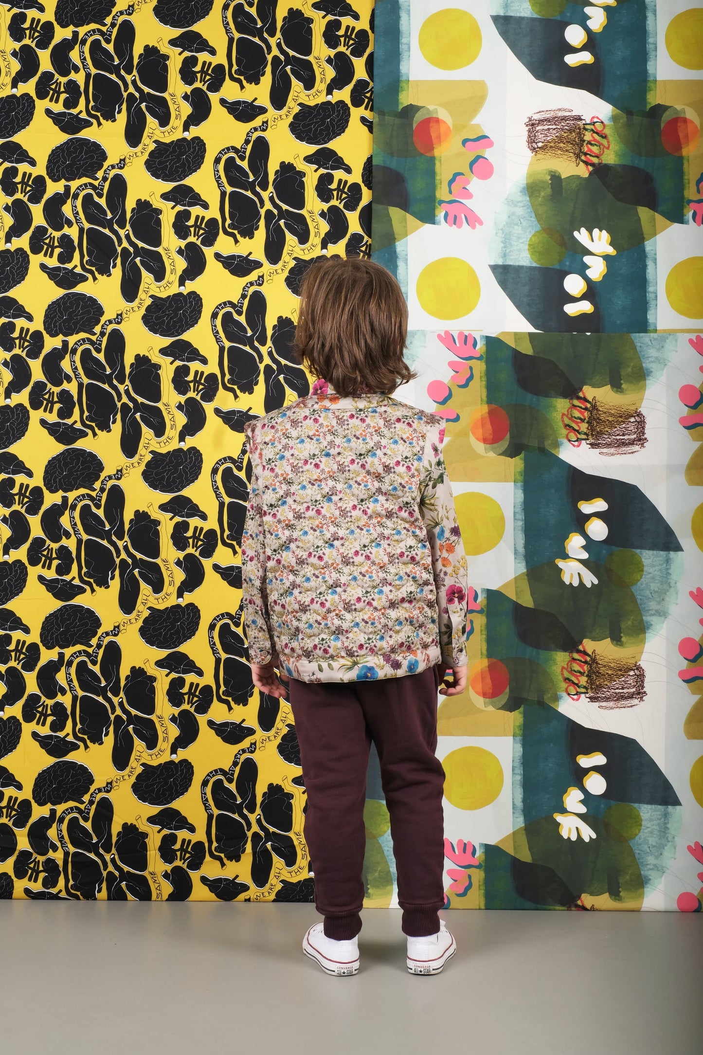 Antero Green Padded Flowers