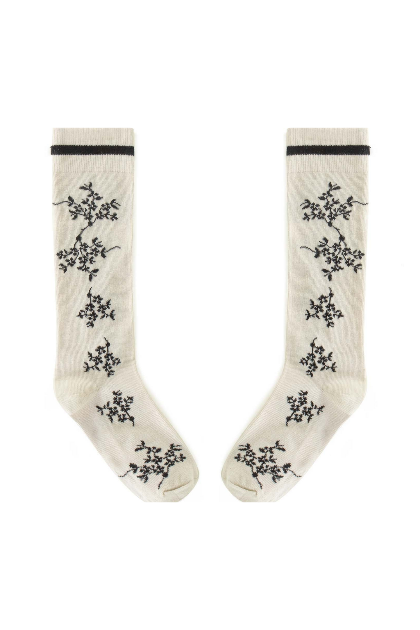 Long Socks Daisy White