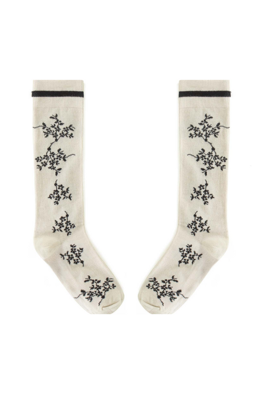 Long Socks Daisy White